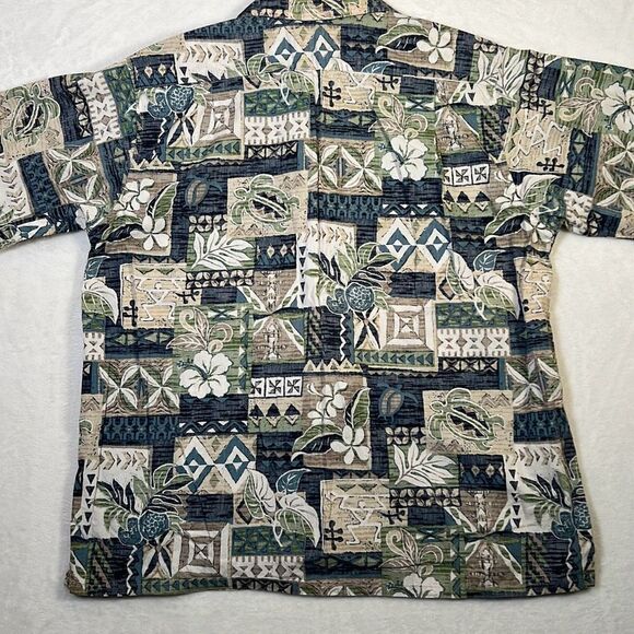 Vintage Hawaiian Go Barefoot short sleeve Button up Shirt USA Made - Mens Large - Picture 7 of 7
